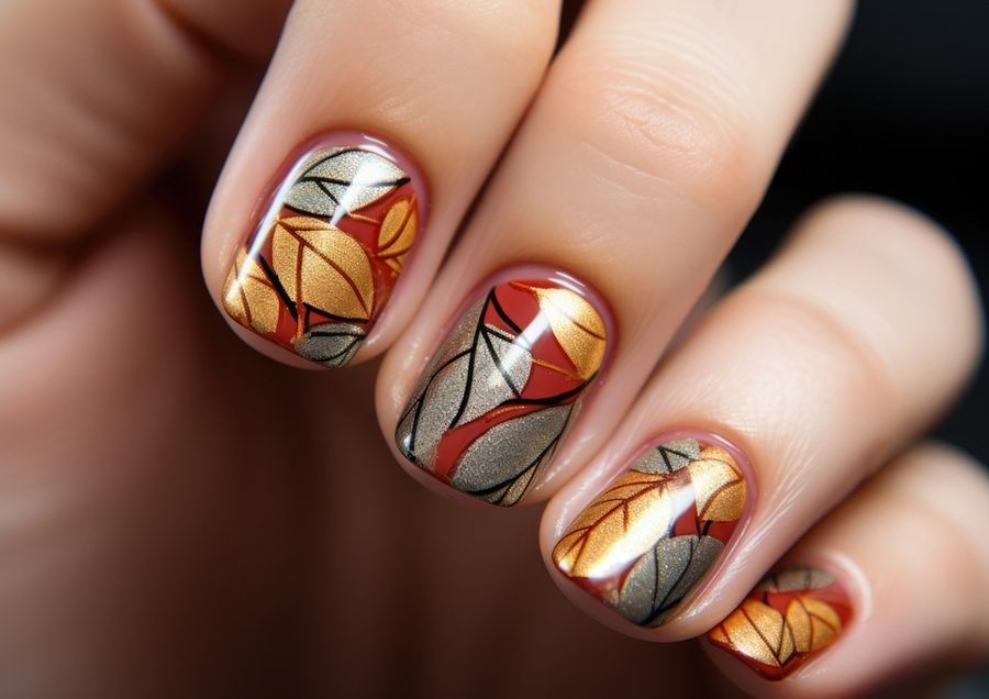 Custom nail art at V Nail Bar & Lash Marietta